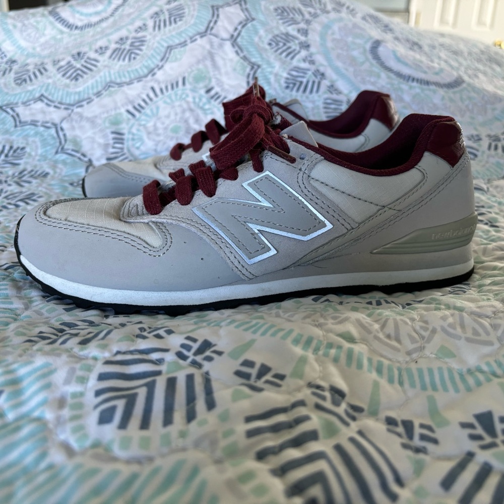New balance/figs maroon and gray sneakers